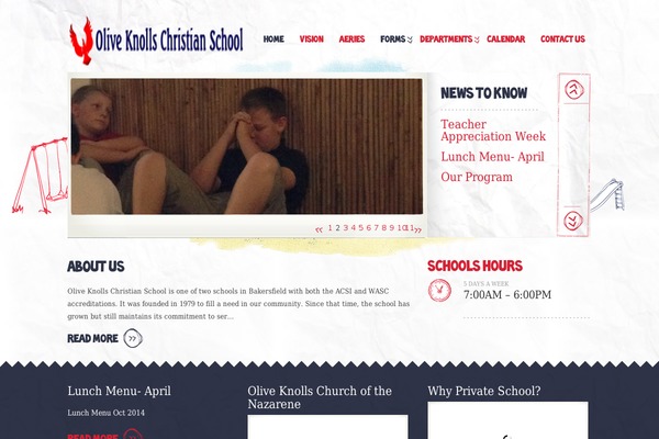 Kids theme site design template sample