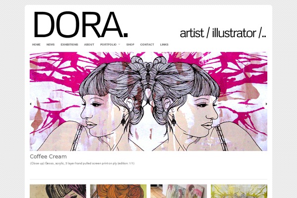 Portfolio theme site design template sample