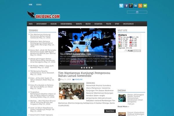 NewsPro theme site design template sample