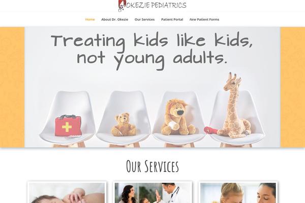 iMedica theme site design template sample
