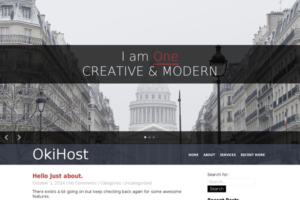 I Am One theme site design template sample