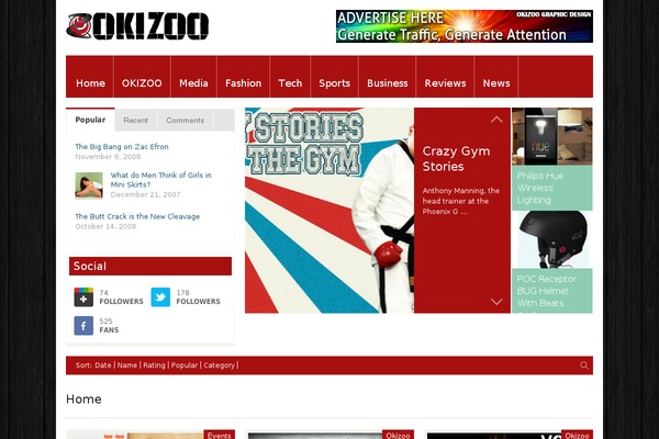FlyingNews theme site design template sample