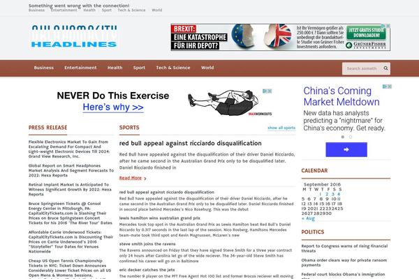 Gadgetine theme site design template sample