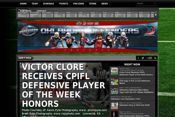 Gameday theme site design template sample