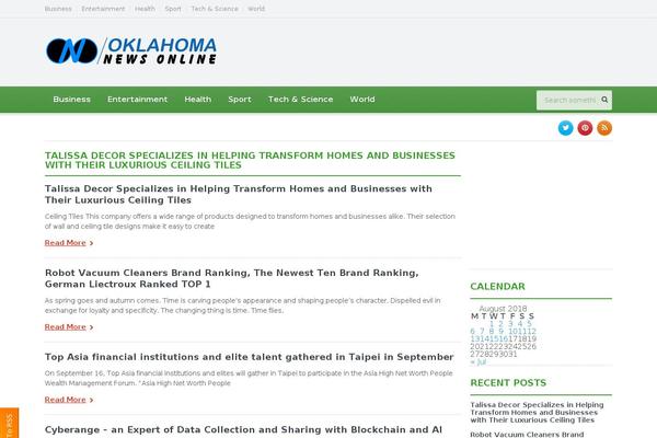 oklahomanews-online.com site used Gadgetine