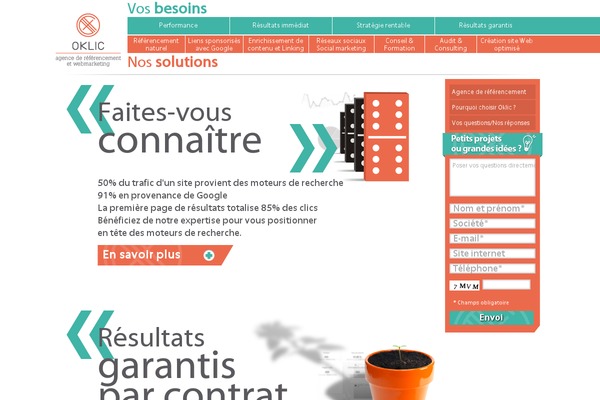 oklic-referencement.fr site used Oklic