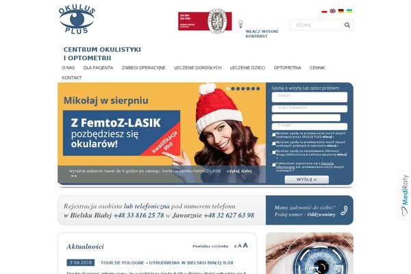 okulus.pl site used Okulus-theme