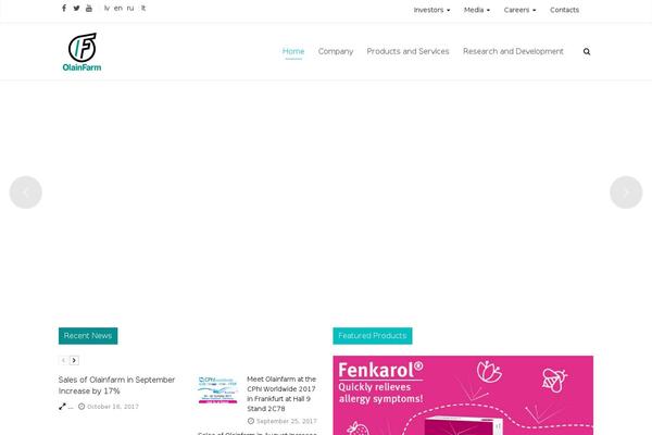 Omega theme site design template sample