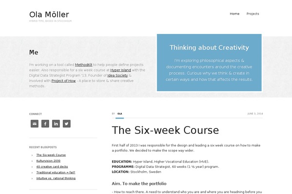 Balance theme site design template sample