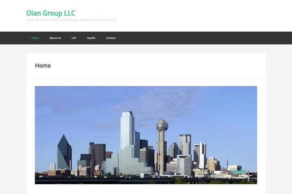 Enterprise Pro theme site design template sample