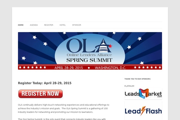 Site using Event Registration plugin