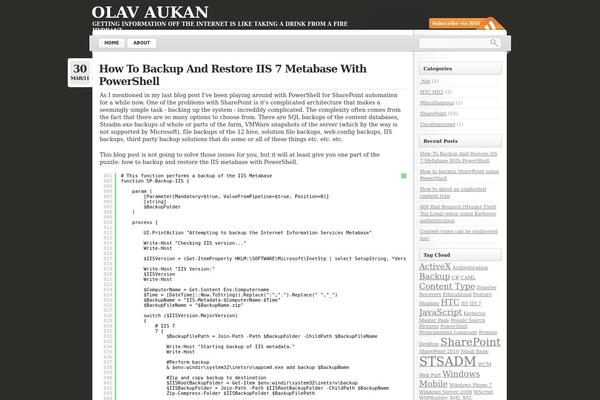 Site using Flickr-tag plugin