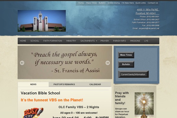 Light of Peace theme site design template sample