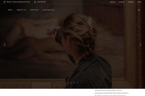 Musea theme site design template sample