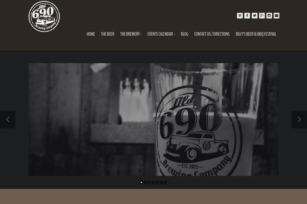 Growler theme site design template sample