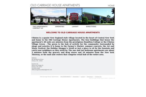 oldcarriagehouseapts.com site used Oldcarriagehouseapts