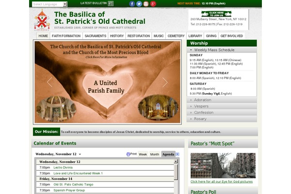 Churchope theme site design template sample