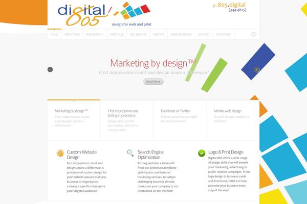 D805 theme websites examples