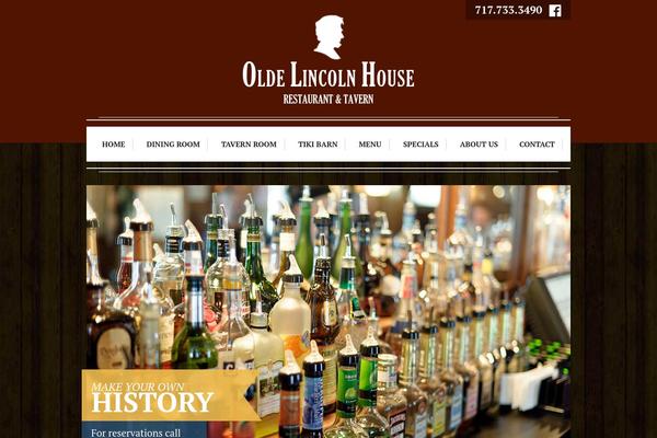 oldelincolnhouse.com site used Old-lincoln-house-theme