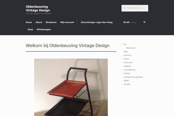 Storefront theme site design template sample