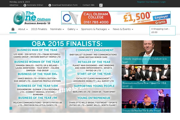 oldhambusinessawards.co.uk site used Oba