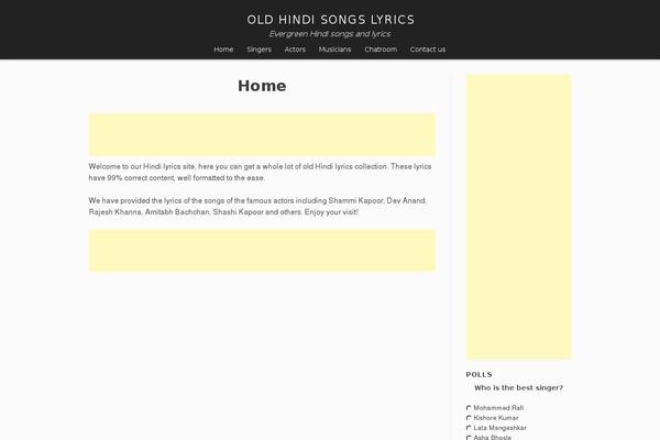 Frantic theme site design template sample