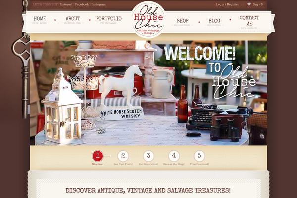 Retro theme site design template sample