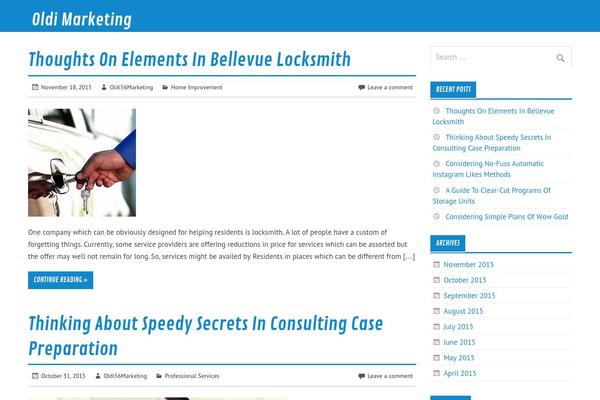 Glades theme site design template sample