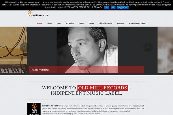 Musica theme site design template sample
