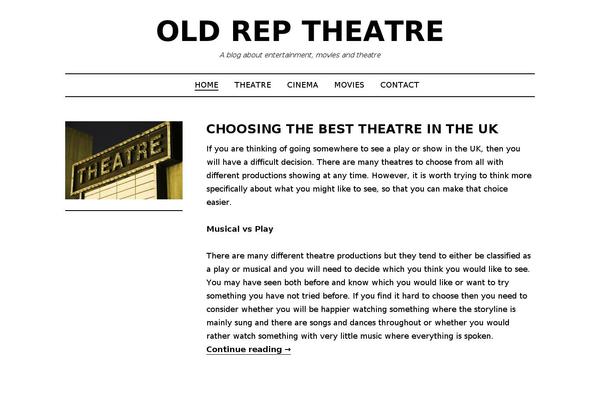 oldreptheatre.org.uk site used Didi Lite