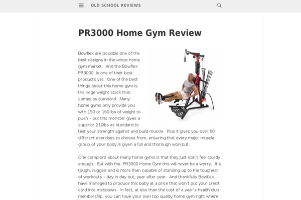 oldschoolreviews.com site used Isola-wpcom