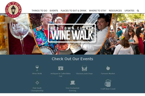 oldtownclovis.org site used Boot