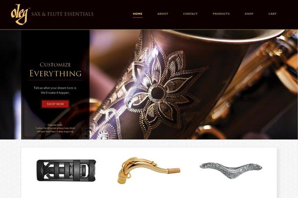 Vantage theme site design template sample