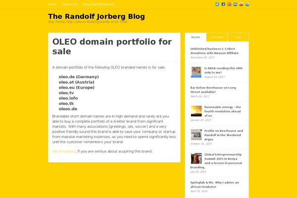 Standard theme site design template sample