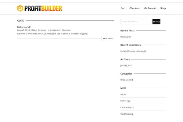 Site using InstaBuilder plugin