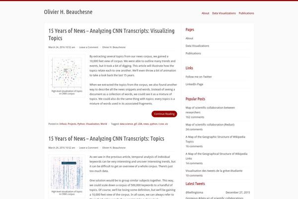 Radius theme site design template sample