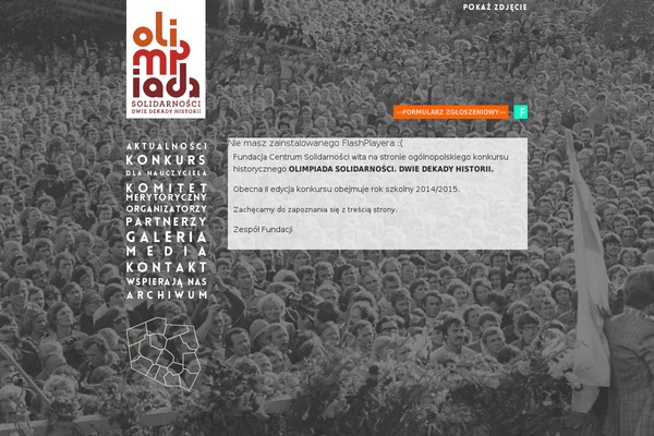 olimpiadasolidarnosci.pl site used Olimpiada