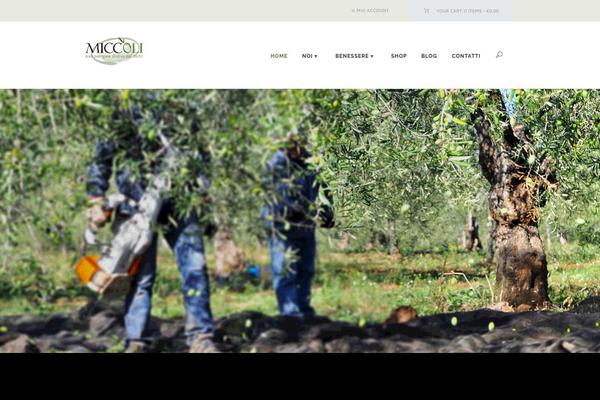 Organics theme site design template sample