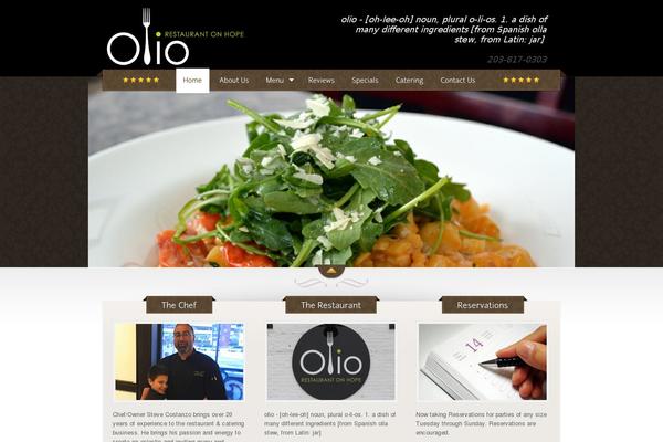 The Restaurant theme site design template sample