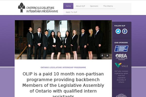 olipinterns.ca site used Education