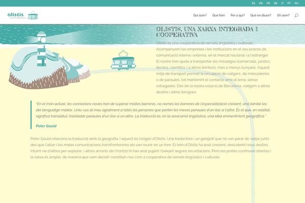 olistis.org site used Olistis-divi