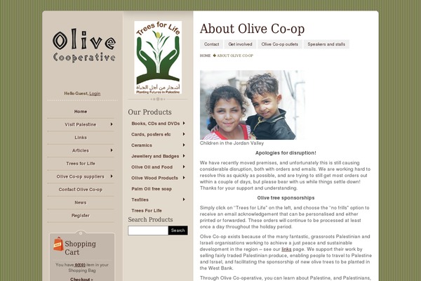 olivecoop.com site used Store