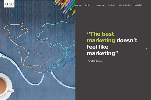 Olive theme site design template sample