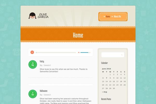 Dreamy theme site design template sample