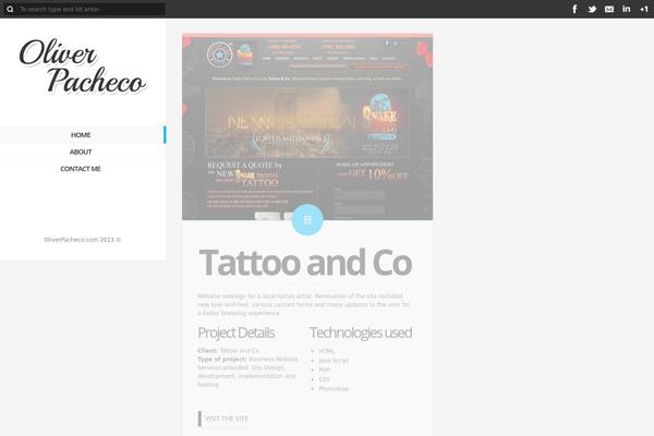 oliverpacheco.com site used Oliver
