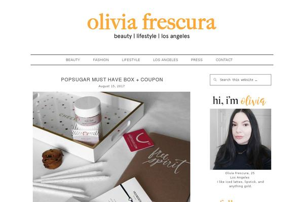 oliviafrescura.com site used Theme-beyond-madison