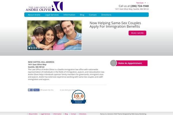 NANCY theme site design template sample