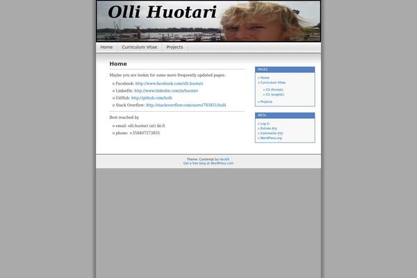 Contempt theme site design template sample