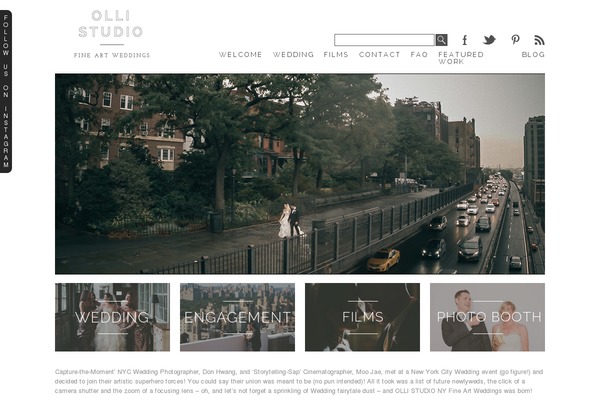 Blog Light theme site design template sample