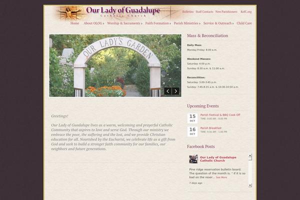 Ecclesia theme site design template sample